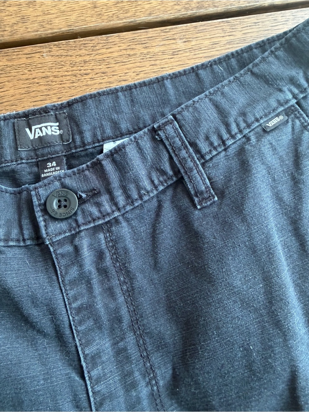 Vans Charcoal Black Waistband Shorts